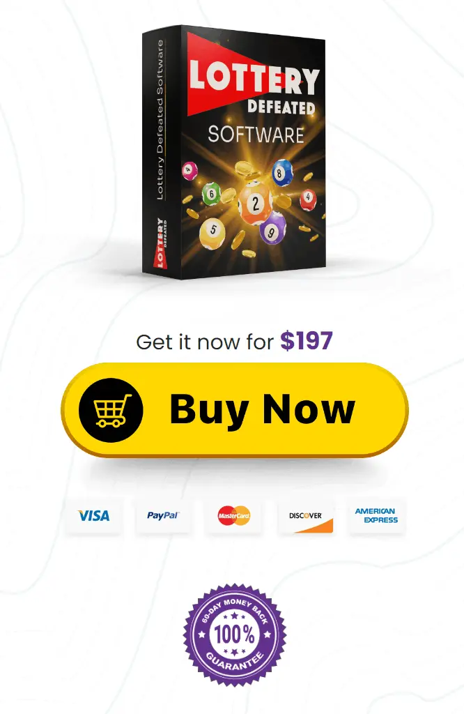 Lottery Defeater Software price and Buy label